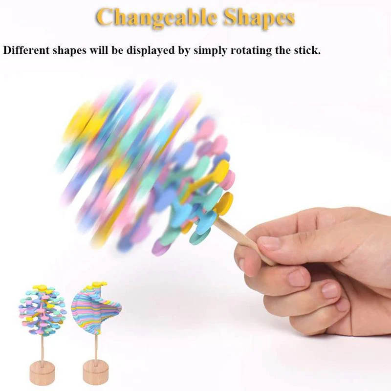 Rainbow Spiral Spin Anti-Stress Toy - Image 5
