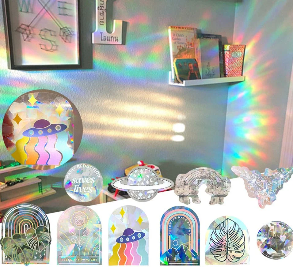 Rainbow Sun Catcher Reflective Window Stickers - Image 2