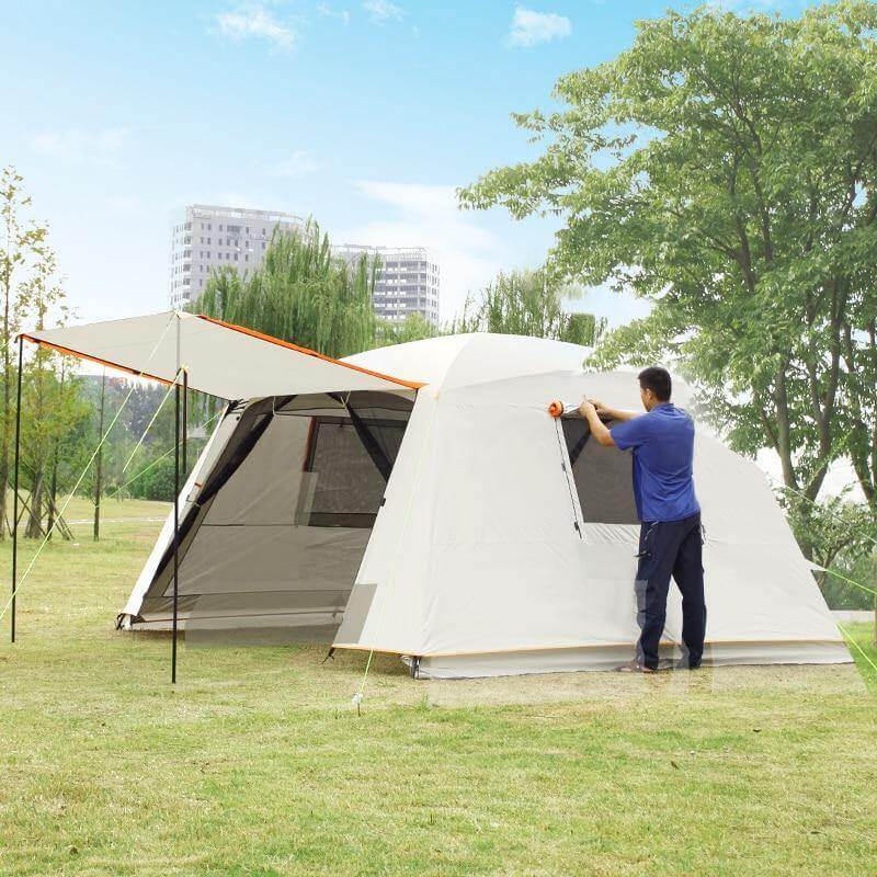 Rainproof Double Layer Sun-Shading Camping Tent - Image 3