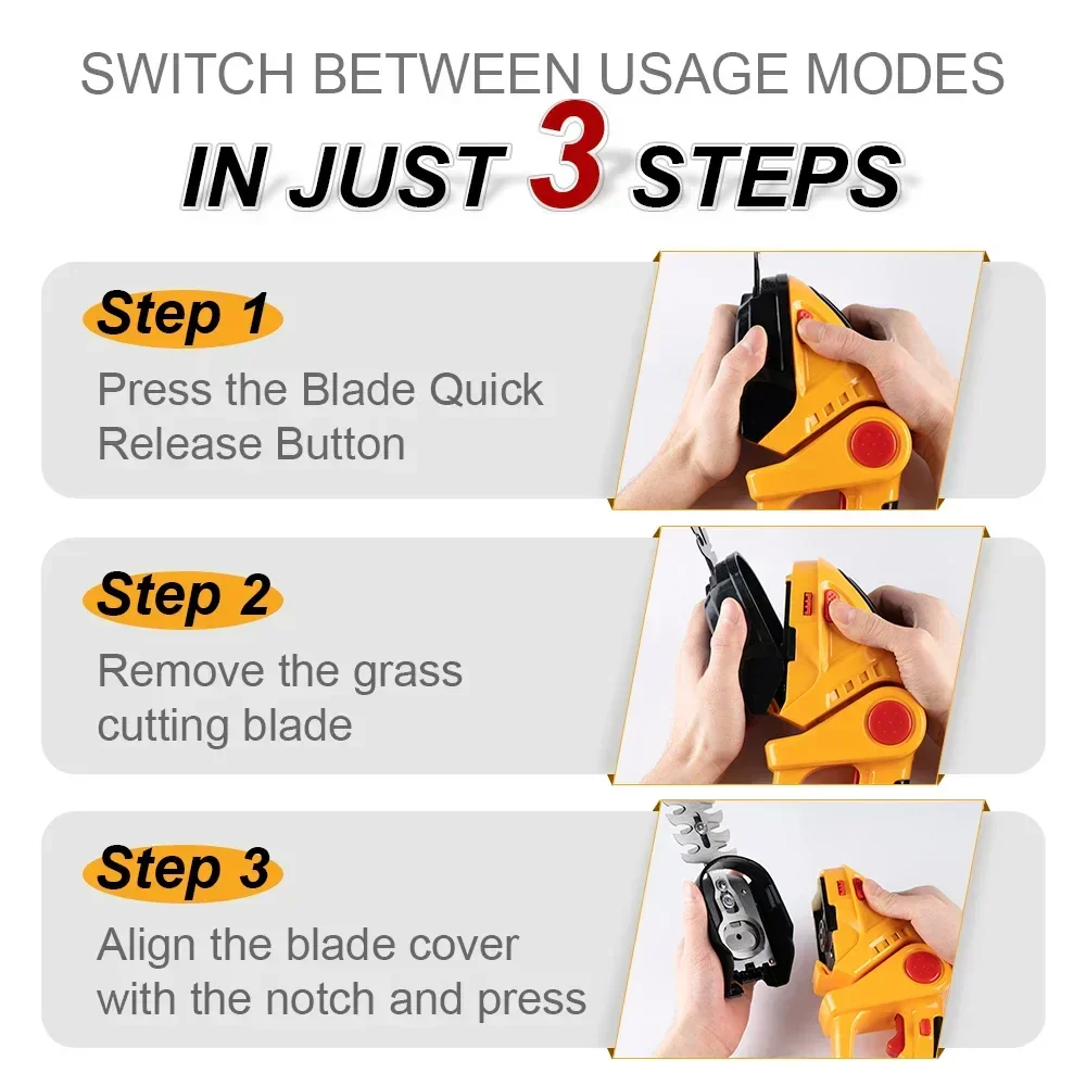 Rapid Trim Cordless Powerful Handheld Mower Tool - Image 9