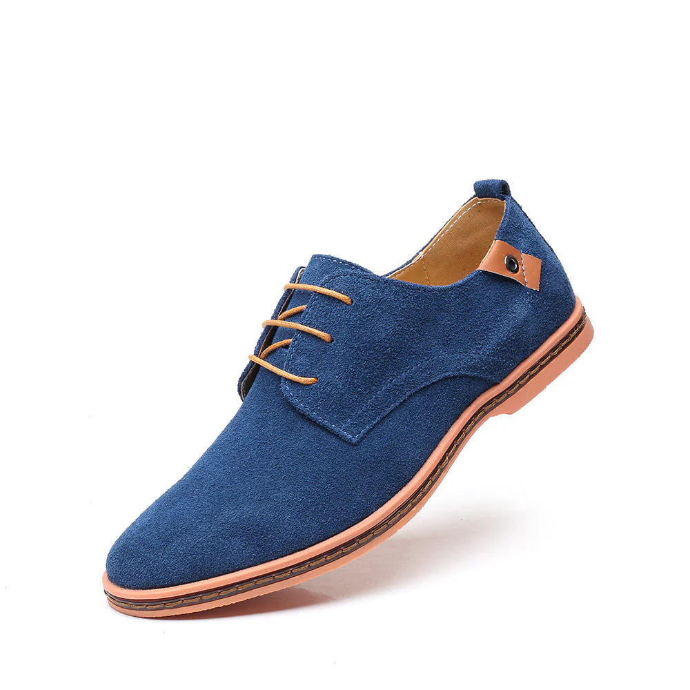Real Suede Leather Oxford Formal Dress Shoes - Image 4