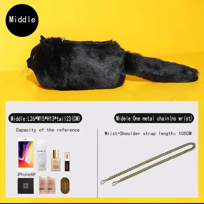 Realistic Cat Handmade Shoulder Bag - Image 12