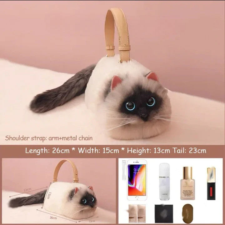Realistic Cat Handmade Shoulder Bag - Image 14