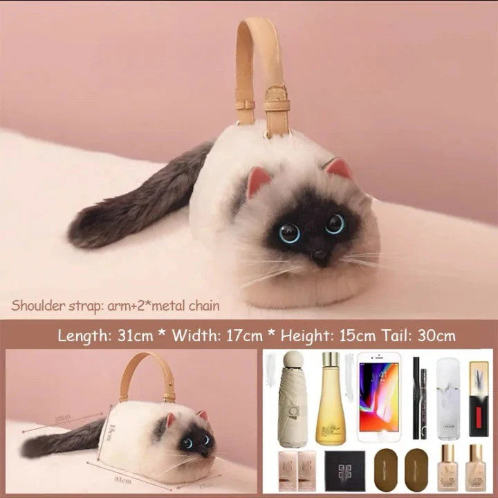 Realistic Cat Handmade Shoulder Bag - Image 15