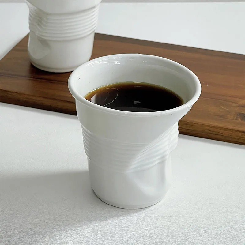 Realistic Ceramic Bent Creative Mug - Image 3