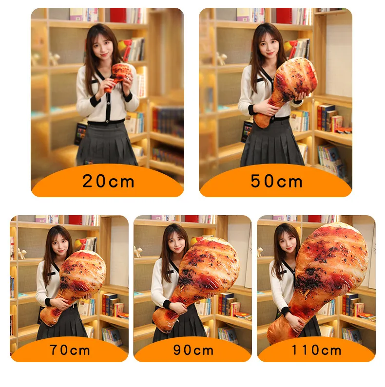 Realistic Food Chicken Leg Plush Toy - Image 3