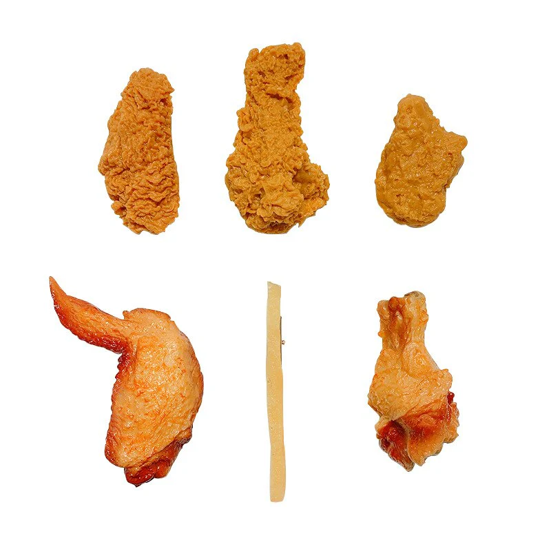 Realistic Fried Chicken Hair Clips - Image 8