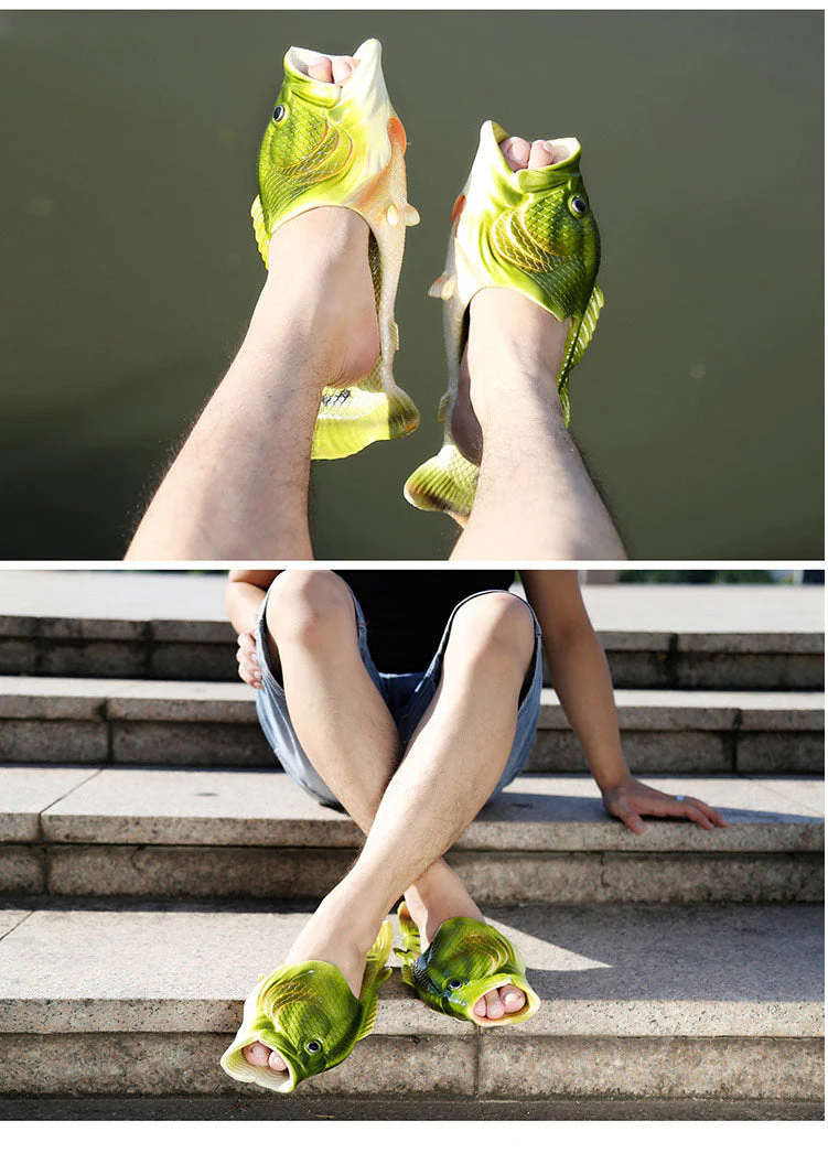 Realistic Unisex Fish Slippers - Image 6