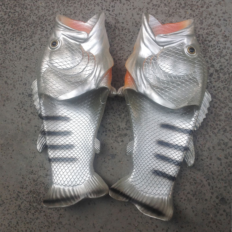 Realistic Unisex Fish Slippers - Image 9