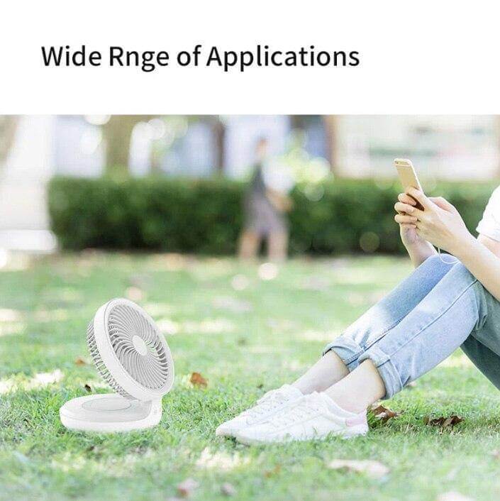 Rechargeable Foldable Wireless Fan Night lamp - Image 7