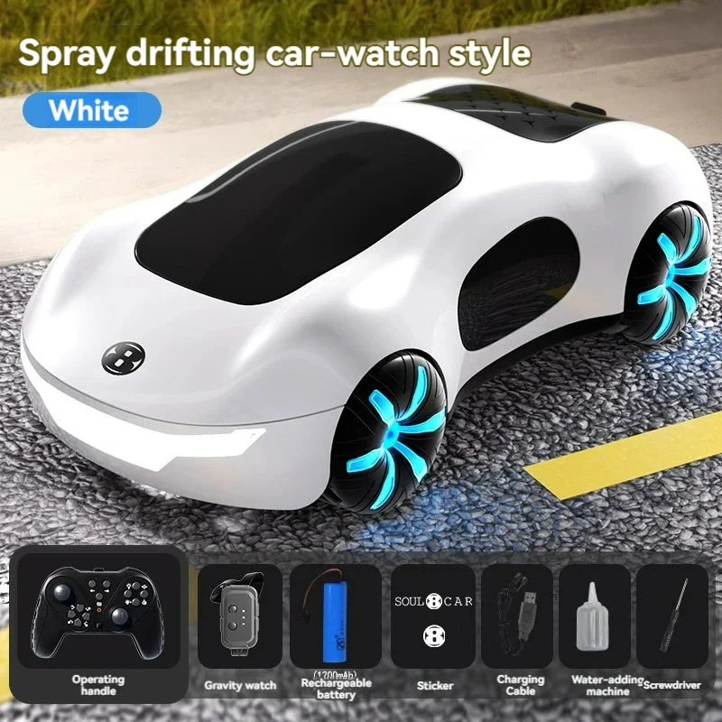 Rechargeable Gesture Control RC Spray Effect Stunt Car - Image 11