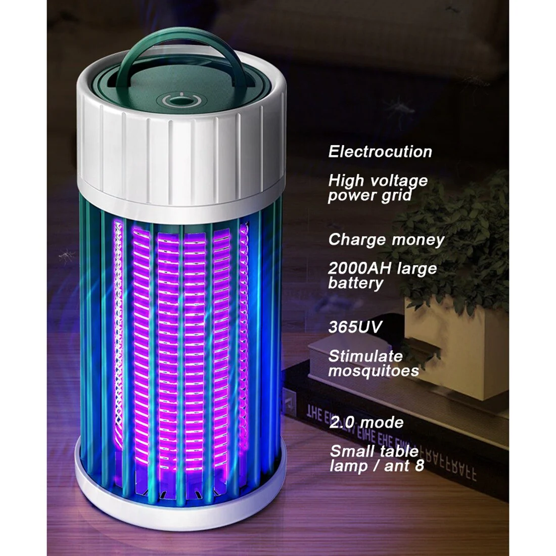 Rechargeable Insect Trap Camping Solar Lamp - Image 4