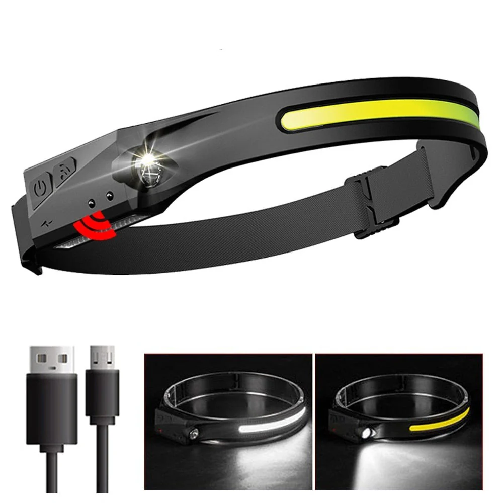 Rechargeable LED Sensor USB Headlamp - Image 4