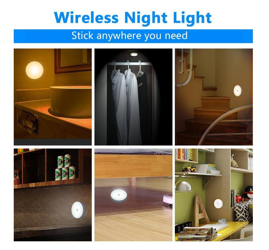 Rechargeable Motion Sensor LED USB Night Light - Image 6
