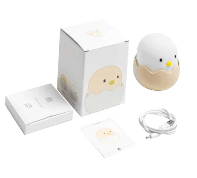 Rechargeable Silicone Chicken Egg Led Night Touch Lamp - Image 11