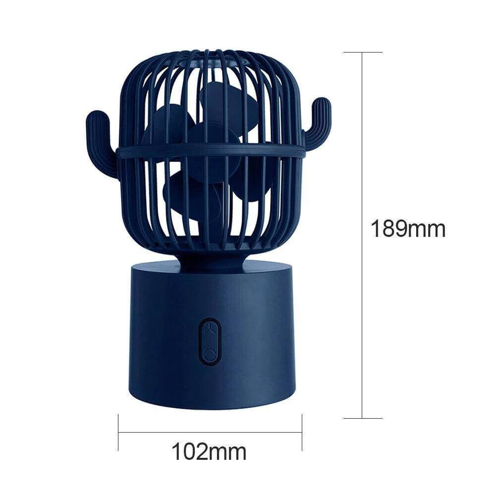 Rechargeable USB Portable Mini Cactus Fan - Image 15