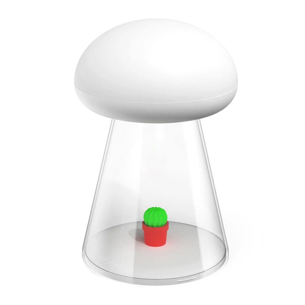 Rechargeable White Cactus USB Mushroom Night Lamp - Image 9