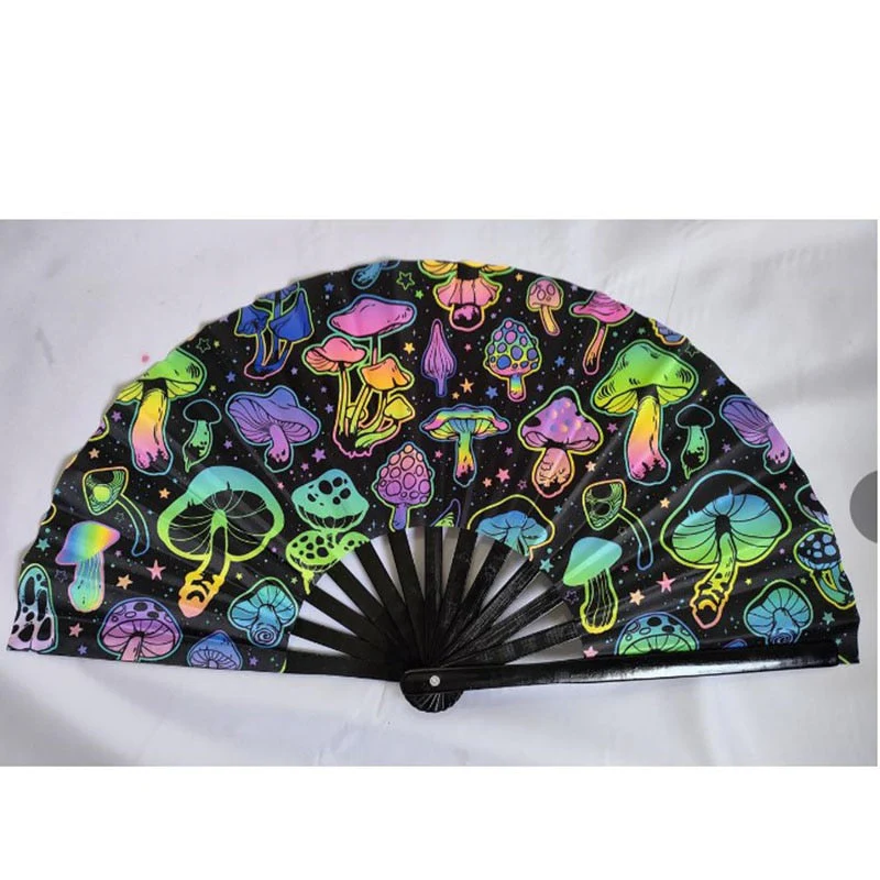 Reflective Japanese Style Folding Hand Fan - Image 6