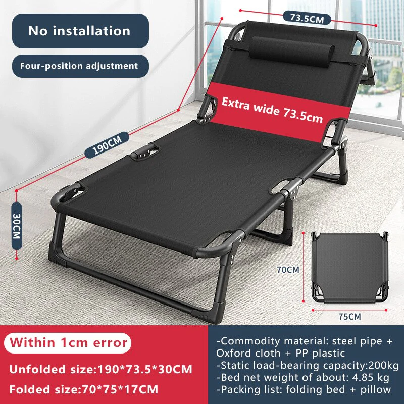 Relax Anywhere Foldable Recliner Single Bed - Image 7