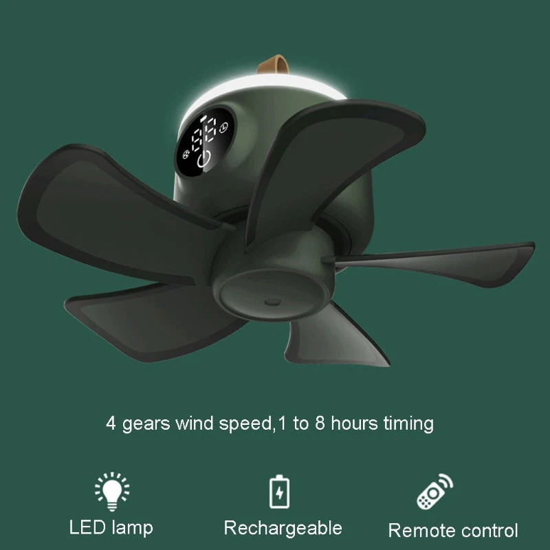 Remote Control Air Cooler Ceiling Fan - Image 4