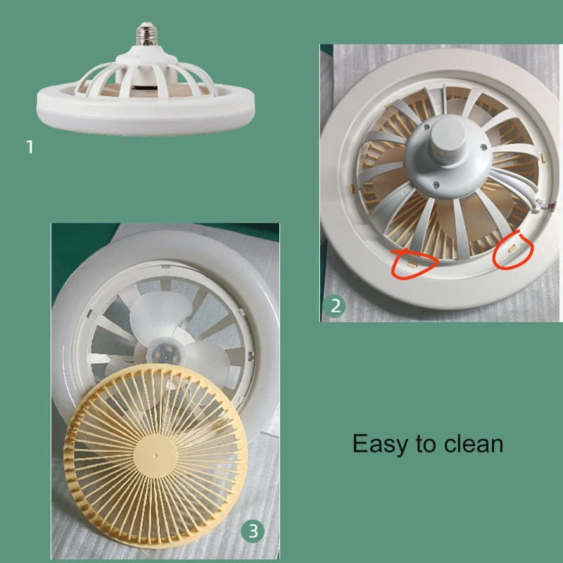 Remote Control Ceiling Fan Lamp - Image 4