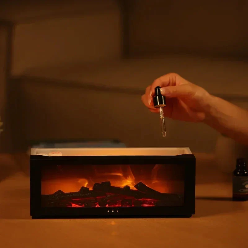 Remote Control Colorful Flame Fireplace Aroma Diffuser - Image 4