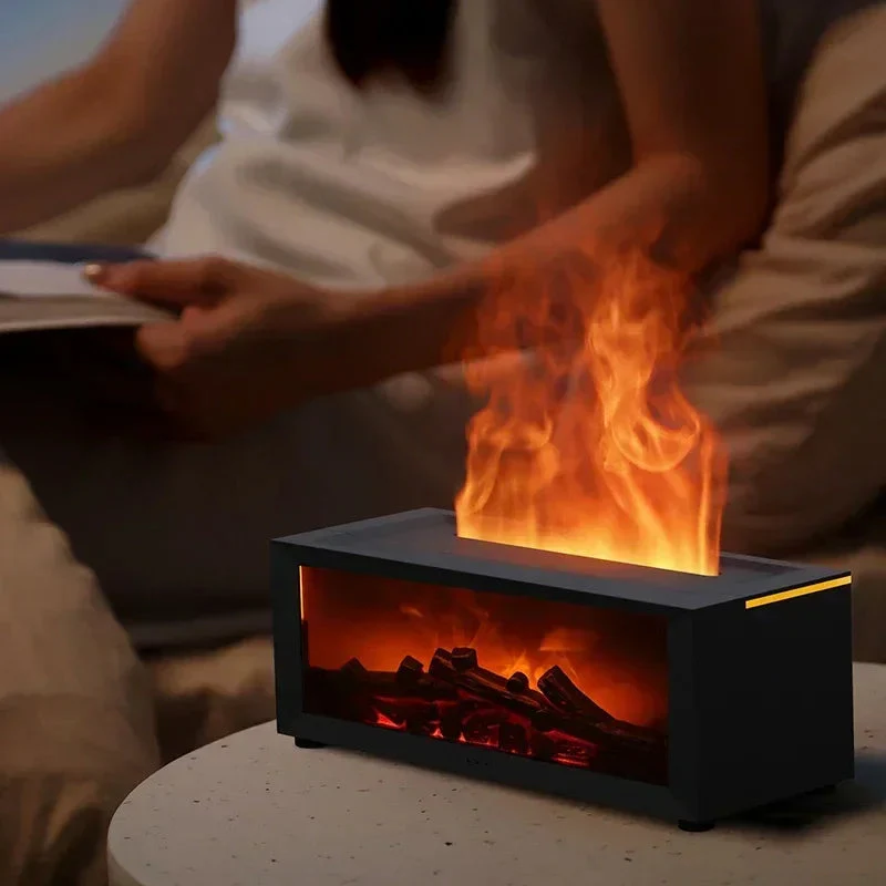 Remote Control Colorful Flame Fireplace Aroma Diffuser - Image 5