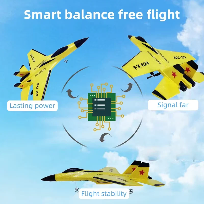 Remote Control Foam Fighter Airplane Toy - Image 11