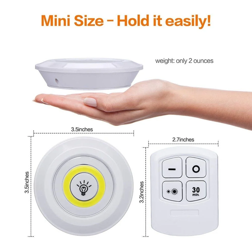 Remote Control Mini Cabinet Dimmable Night Light - Image 2