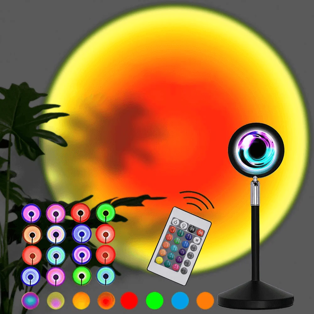Remote Control Sunset Atmosphere LED Lamp - Image 2