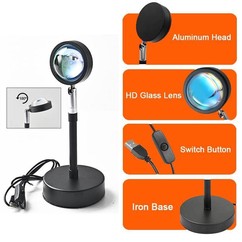 Remote Control Sunset Atmosphere LED Lamp - Image 8