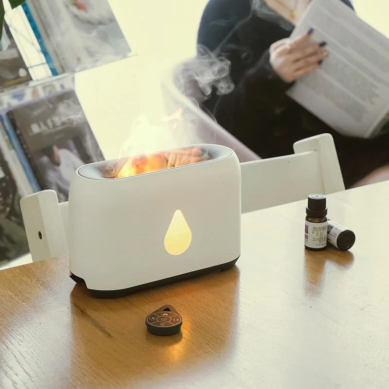 Remote Control USB Flame Aromatherapy Humidifier - Image 3