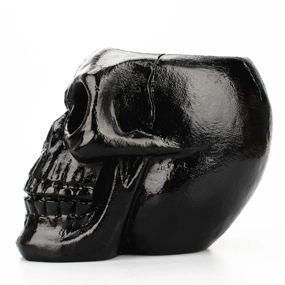 Resin Black Skull Makeup Organizer - Image 10