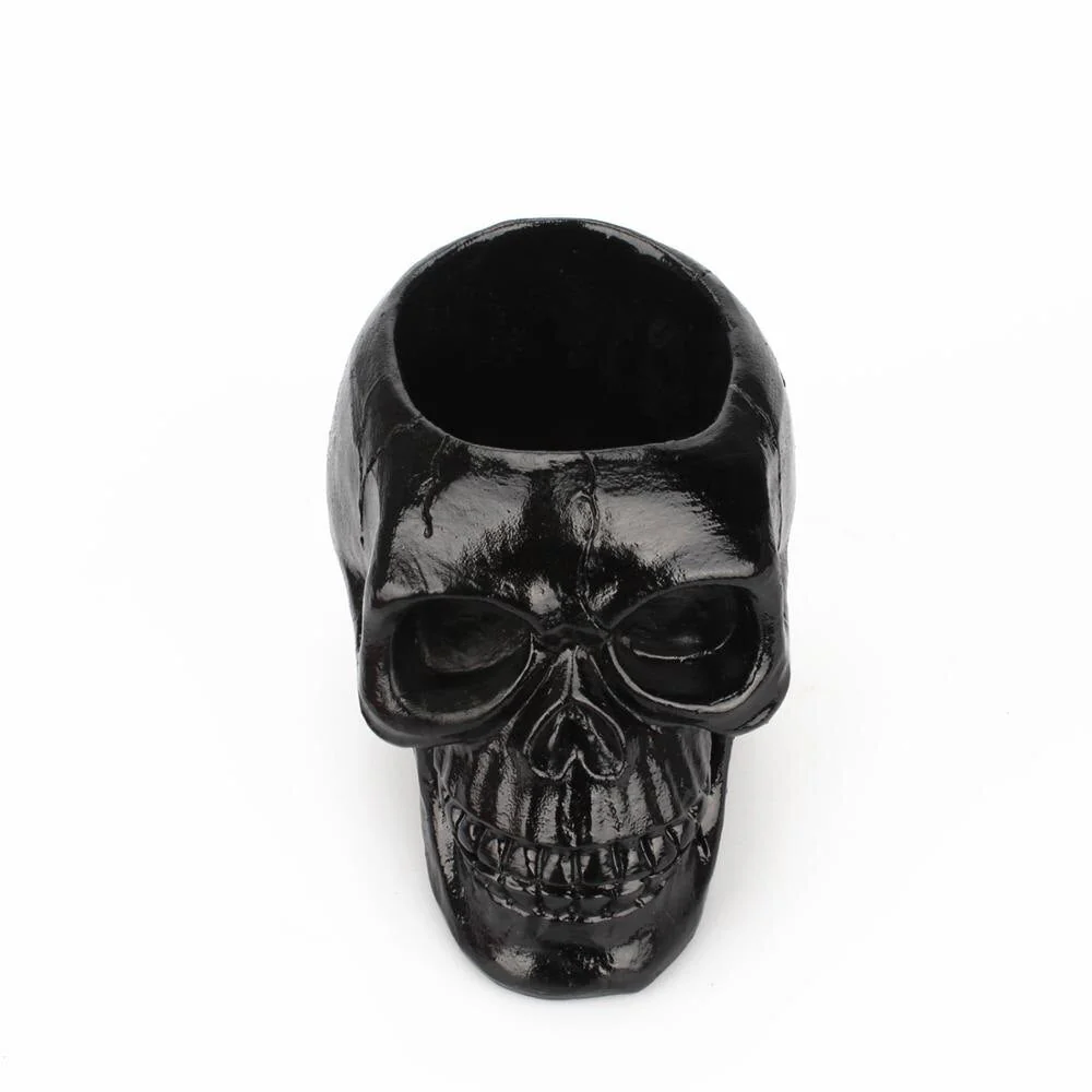 Resin Black Skull Makeup Organizer - Image 13