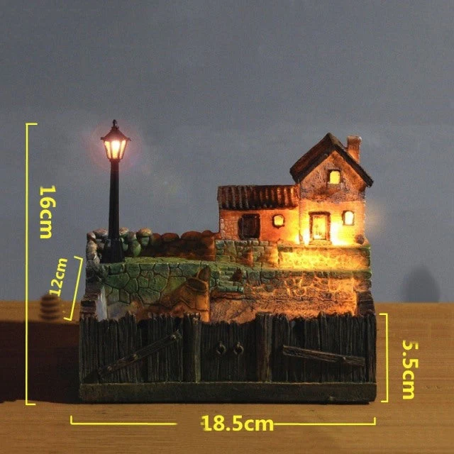 Resin Creative Landscape Cozy House Plants Vase - Image 6