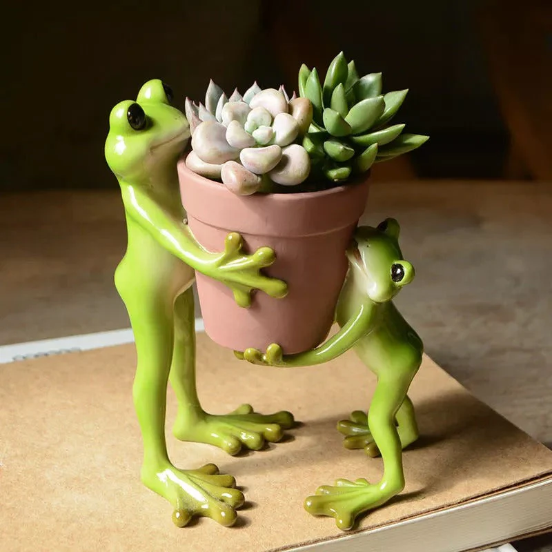 Resin Frog Fairy Flower Pot - Image 10
