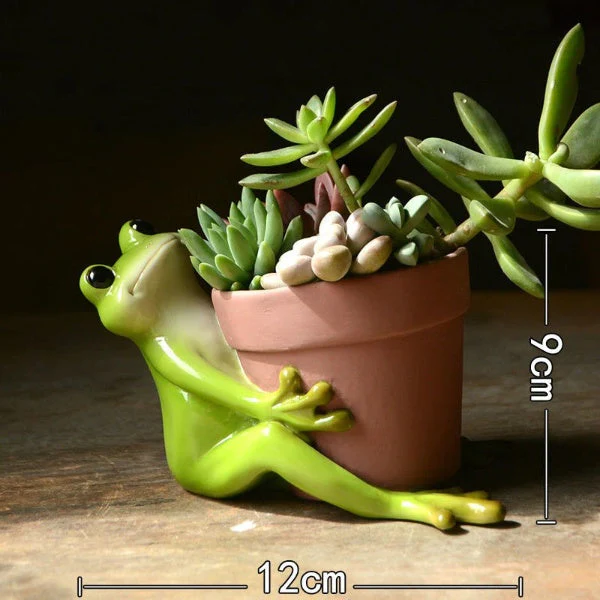 Resin Frog Fairy Flower Pot - Image 11