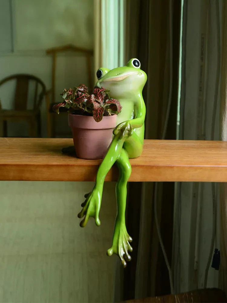 Resin Frog Fairy Flower Pot - Image 12