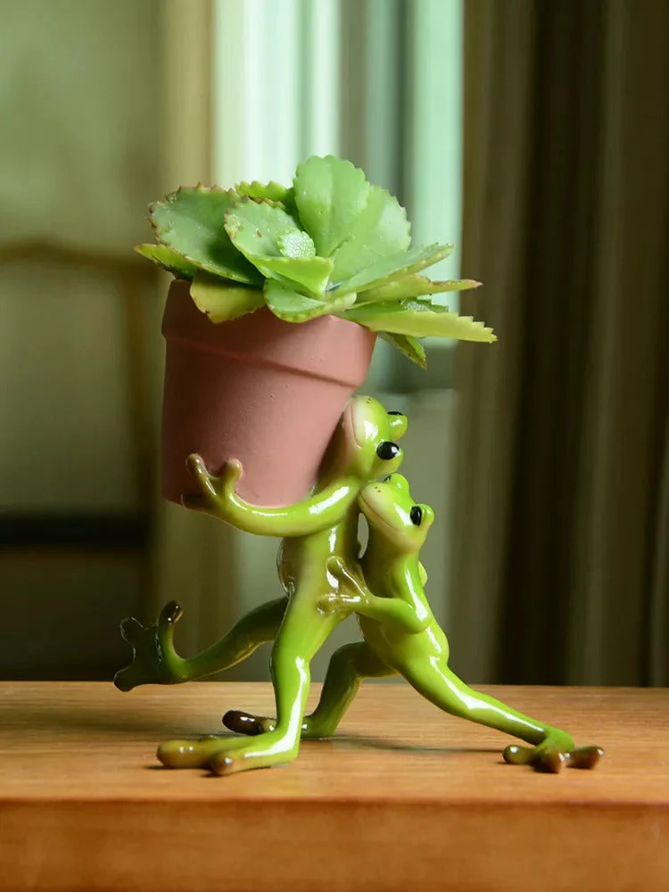 Resin Frog Fairy Flower Pot - Image 13