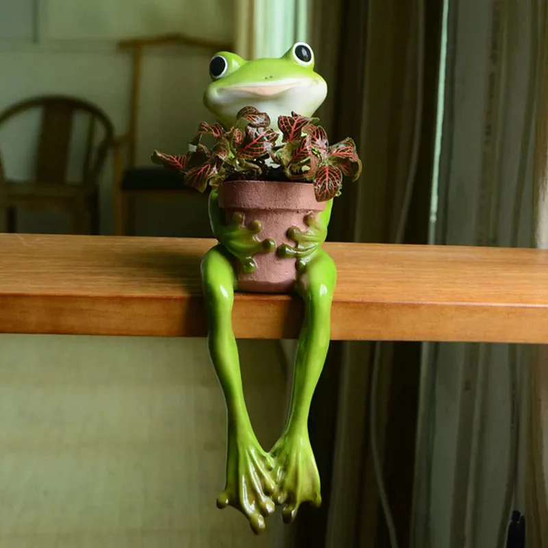 Resin Frog Fairy Flower Pot - Image 8