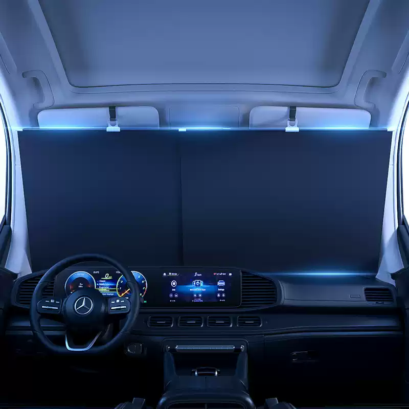 Retractable Anti-UV Light Car Windshield Sunshade