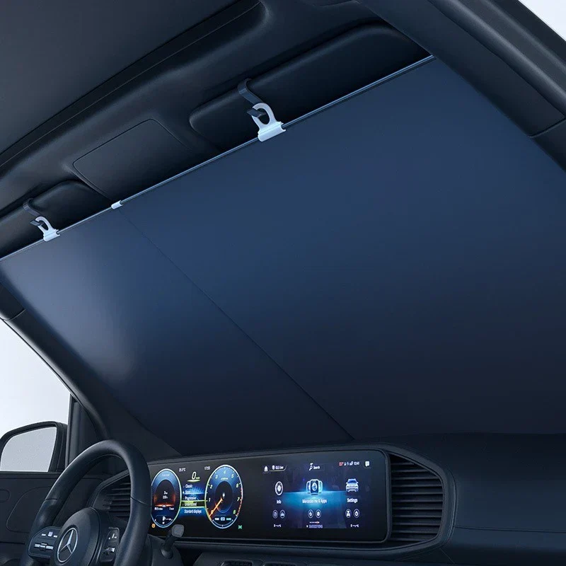 Retractable Anti-UV Light Car Windshield Sunshade - Image 2