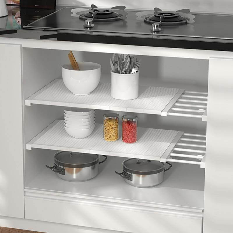 Retractable Cabinet Organizer Storage Shelf - Image 4