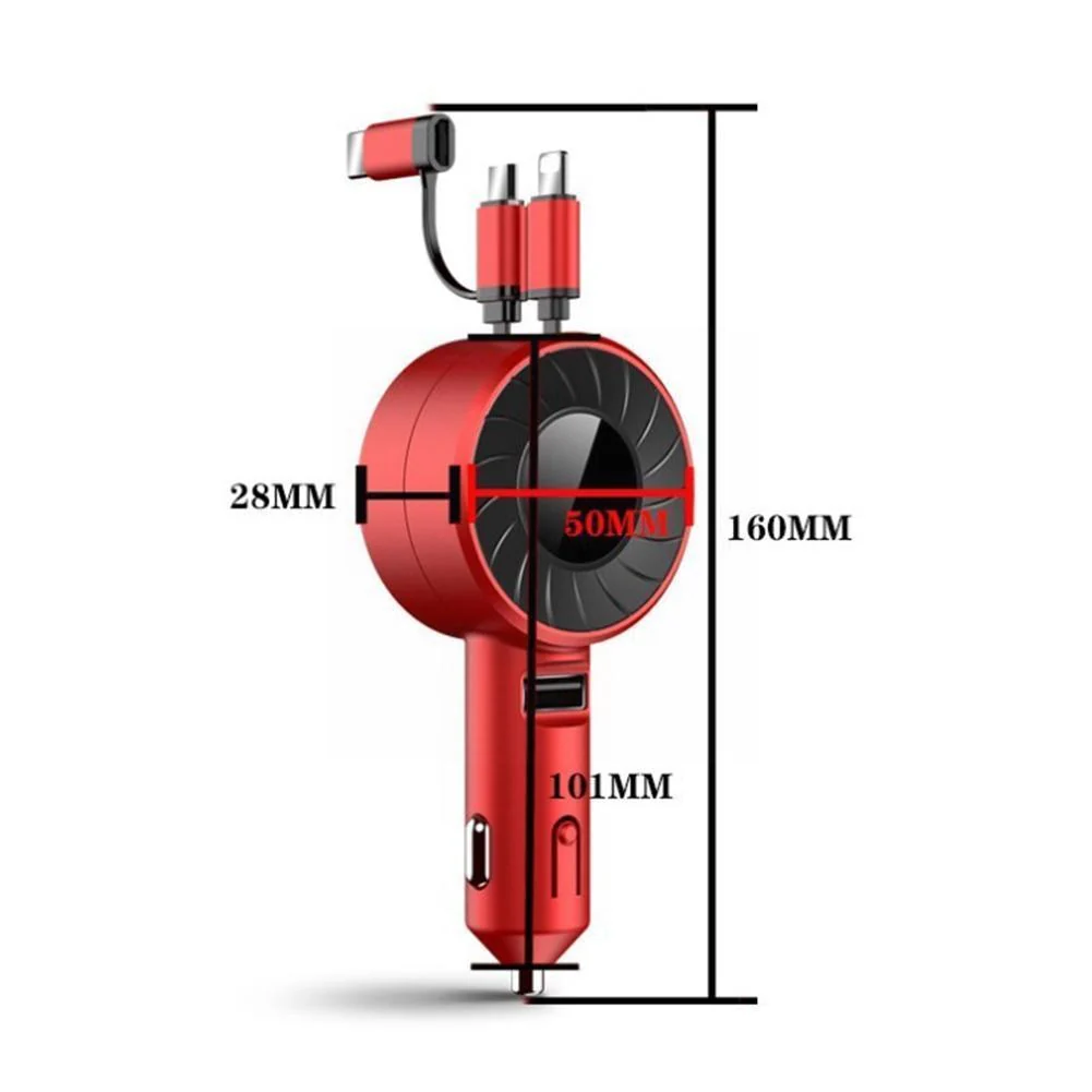 Retractable Car Lighter Fast Charger Cable - Image 7