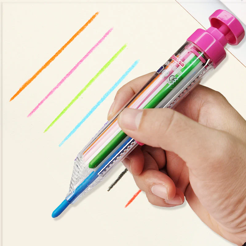 Retractable Kids Multi Coloring Pen - Image 6