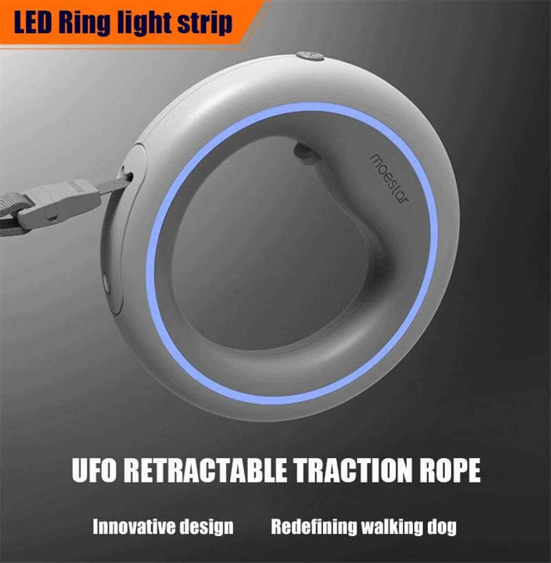 Retractable LED Leash Ring Collar - Image 3