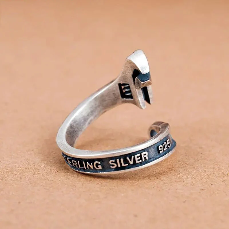 Retro Adjustable Wrench Ring - Image 2
