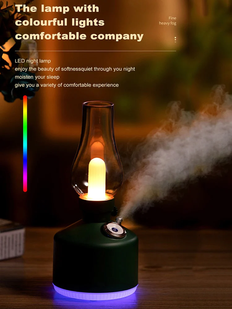 Retro Air Humidifier Wireless Aroma Diffuser Lamp - Image 5