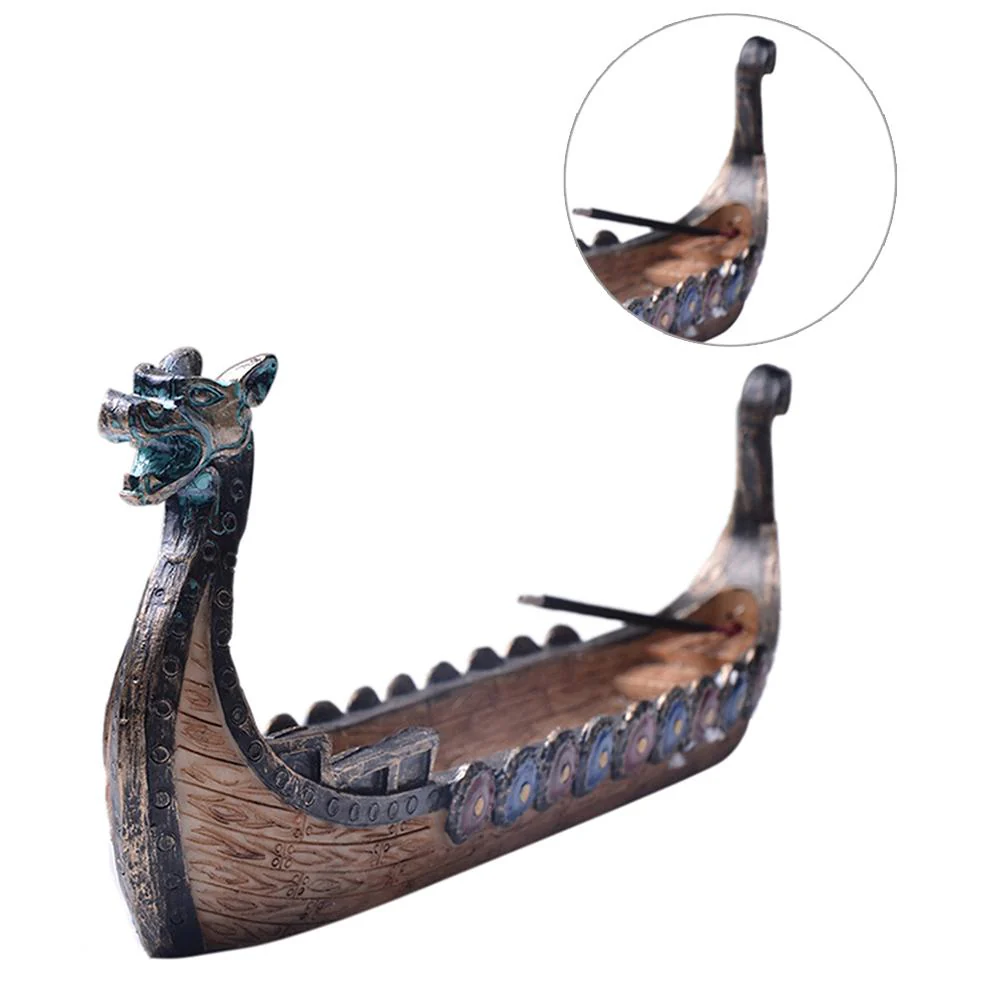 Retro Dragon Boat Incense Burner - Image 5