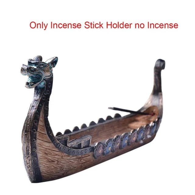 Retro Dragon Boat Incense Burner - Image 8